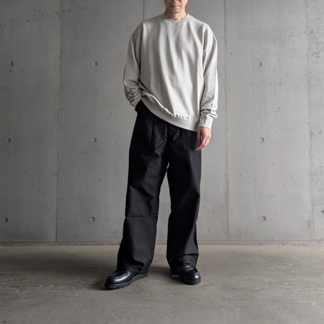 alvana (アルヴァナ) ALV-00211 [FREED FLEECE CREWNECK SWEAT] フリードフリース クルーネック スウェット (SMOKE GRAY) 