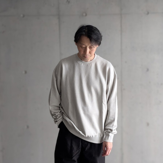 alvana (アルヴァナ) ALV-00211 [FREED FLEECE CREWNECK SWEAT] フリードフリース クルーネック スウェット (SMOKE GRAY) 
