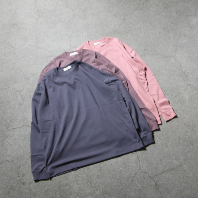alvana (アルヴァナ) ALV-00118 [ 空紡 L/S TEE SHIRTS ] 空紡天竺  L/S T シャツ (STONE NAVY) (EARTH) (VINTAGE PINK)