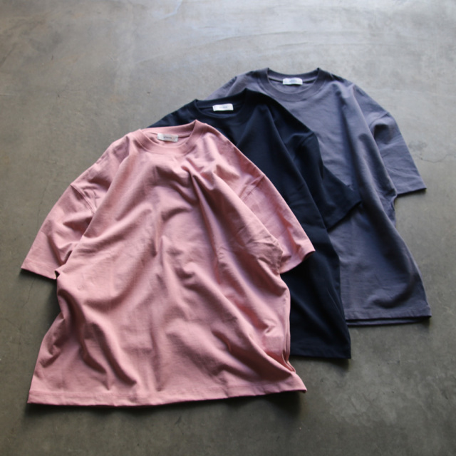 alvana (アルヴァナ) ALV-00117 [ 空防 S/S TEE SHIRTS ] 空紡天竺 ショートスリーブ クルーネック TEE シャツ (LEAF PINK)