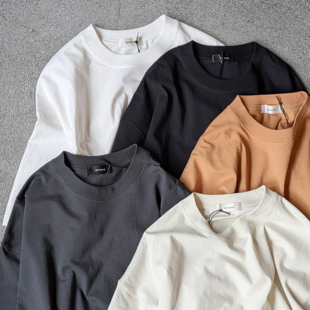 alvana (アルヴァナ)  ALV-00117 [ 空防 S/S TEE SHIRTS ] 空紡天竺 ショートスリーブ クルーネック TEE シャツ(EARTH ORANGE)