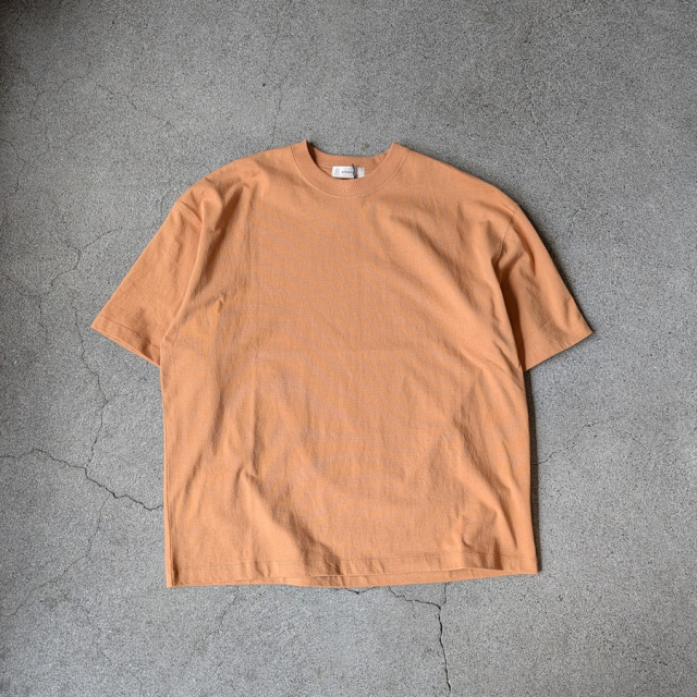 alvana (アルヴァナ)  ALV-00117 [ 空防 S/S TEE SHIRTS ] 空紡天竺 ショートスリーブ クルーネック TEE シャツ(EARTH ORANGE)