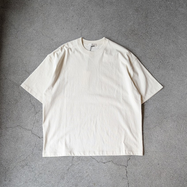 alvana (アルヴァナ)  ALV-00117 [ 空防 S/S TEE SHIRTS ] 空紡天竺 ショートスリーブ クルーネック TEE シャツ(ANTIQUE WHITE)