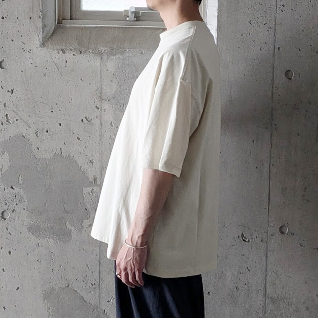 alvana (アルヴァナ)  ALV-00117 [ 空防 S/S TEE SHIRTS ] 空紡天竺 ショートスリーブ クルーネック TEE シャツ(ANTIQUE WHITE)