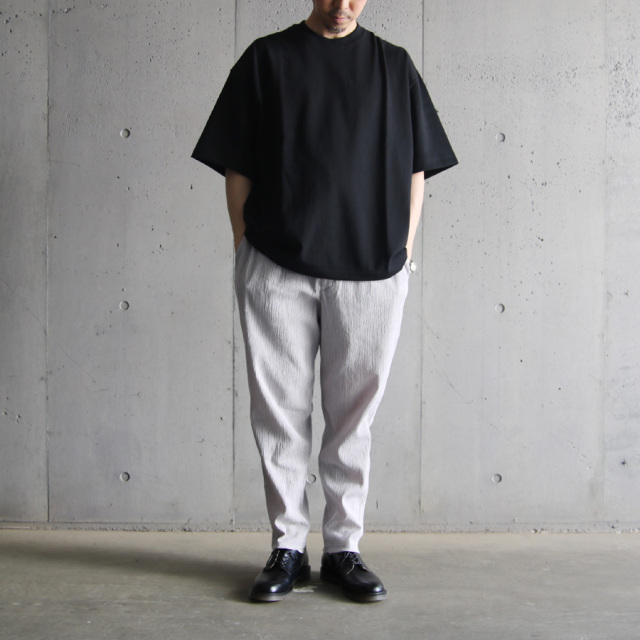 alvana (アルヴァナ) ALV-00117  [ 空防 S/S TEE SHIRTS ] 空紡天竺 ショートスリーブ クルーネック TEE シャツ (BLACK)
