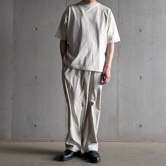 alvana (アルヴァナ) ALV-00127 [ 26/OVERSIZE  TEE SHIRTS ] ライトオンス天竺 オーバーサイズ クルーネック TEE シャツ (BEIGE)
