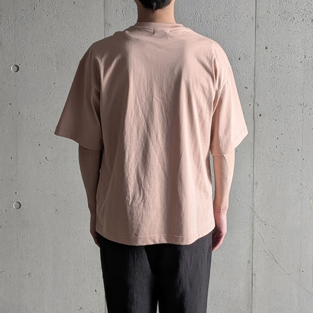 alvana (アルヴァナ) ALV-00127 [ 26/OVERSIZE  TEE SHIRTS ] ライトオンス天竺 オーバーサイズ クルーネック TEE シャツ (LEAF PINK)