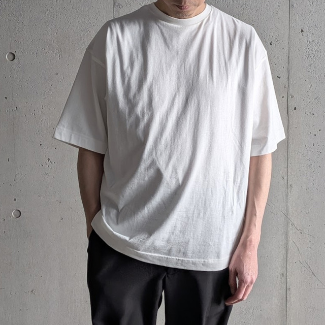 alvana (アルヴァナ) ALV-00127 [ 26/OVERSIZE  TEE SHIRTS ] ライトオンス天竺 オーバーサイズ クルーネック TEE シャツ (WHITE)