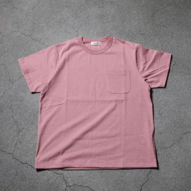 alvana (アルヴァナ) ALV-C0128 [ 空防 CLASSIC PK TEE SHIRTS ] 空紡クラシック クルーネック ポケ TEE  (STONE NAVY) (VINTAGE PINK) (ERATH/PURPLE)