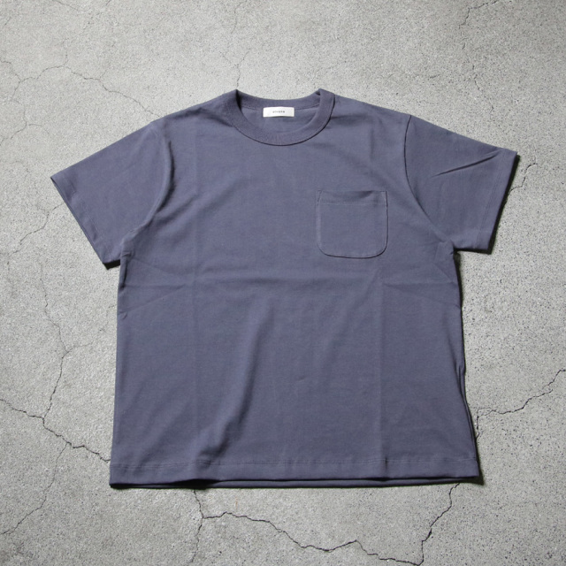 alvana (アルヴァナ) ALV-C0128 [ 空防 CLASSIC PK TEE SHIRTS ] 空紡クラシック クルーネック ポケ TEE  (STONE NAVY) (VINTAGE PINK) (ERATH/PURPLE)