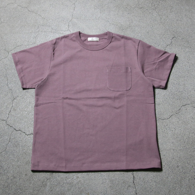 alvana (アルヴァナ) ALV-C0128 [ 空防 CLASSIC PK TEE SHIRTS ] 空紡クラシック クルーネック ポケ TEE  (STONE NAVY) (VINTAGE PINK) (ERATH/PURPLE)