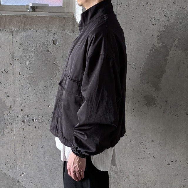 ANEI (アーネイ) AN0262_S1202_HG [ HYBRID TECH GARBADINE / G-8 ABY JKT ] ハイブリッドギャバジン ライトボクシージャケット (BLACK)