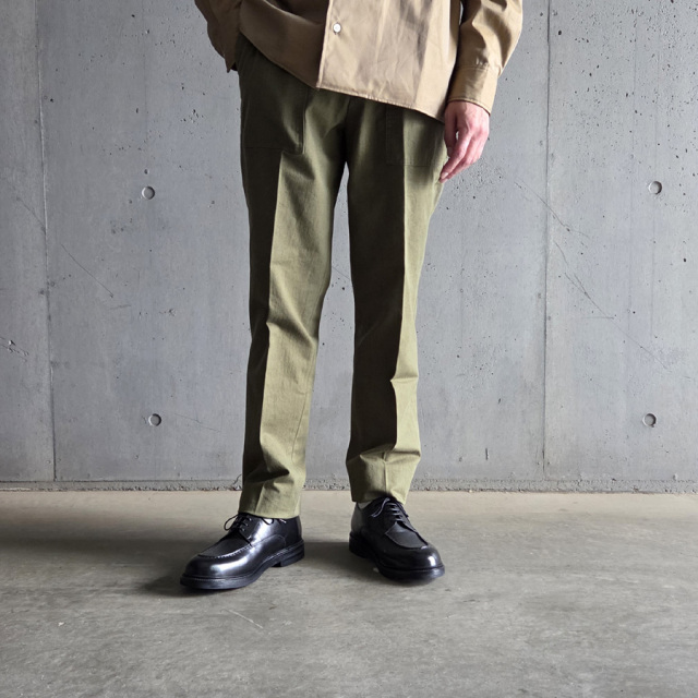 BARNSTORMER (バーンストーマー) 1333P [ HERRINGBONE DRESS FATIGUE] ヘリンボーン ドレスファティーグパンツ (OLIVE)