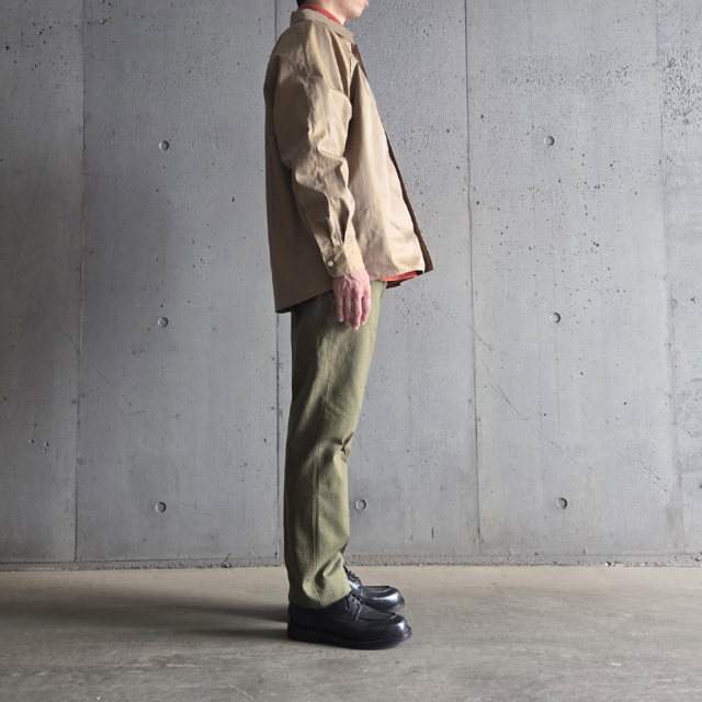 BARNSTORMER (バーンストーマー) 1333P [ HERRINGBONE DRESS FATIGUE] ヘリンボーン ドレスファティーグパンツ (OLIVE)