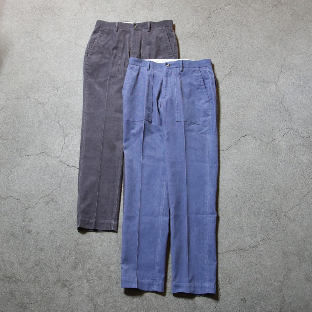 BARNSTORMER (バーンストーマー) [1633P] VINTAGE CORDUROY DRESS FATIGUE / ヴィンテージコール ドレスファティーグ (CHARCOAL) (SAX)