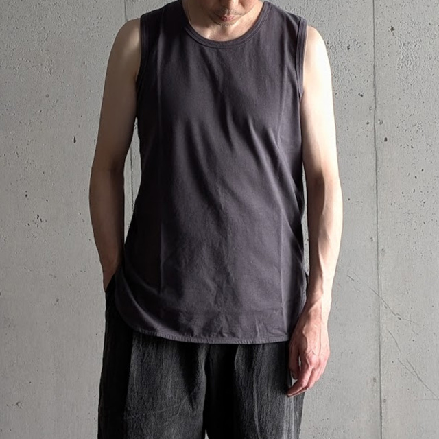 CURLY / CURLY& Co. (カーリー) 261-000422 [ BASIC COTTON TANK TOP ] ベーシック タンクトップ (WHITE) (CHARCOAL) (MINT)