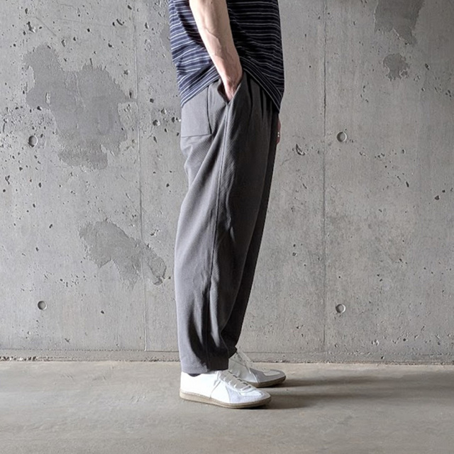 CURLY / CURLY& Co. (カーリー) 261-760225 [ BIRD'S EYE JERSEY EZ PANTS ] バーズアイジャージ イージーパンツ (GRAY)