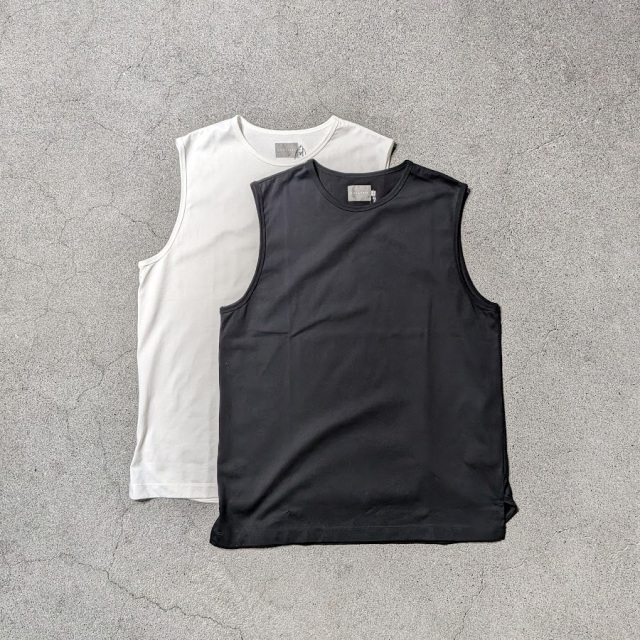 CURLY / CURLY& Co. (カーリー) 262-000623 [ ICE PACK SLEEVELESS TEE ] アイスパック スリーブレス Tシャツ  (WHITE)  (BLACK)