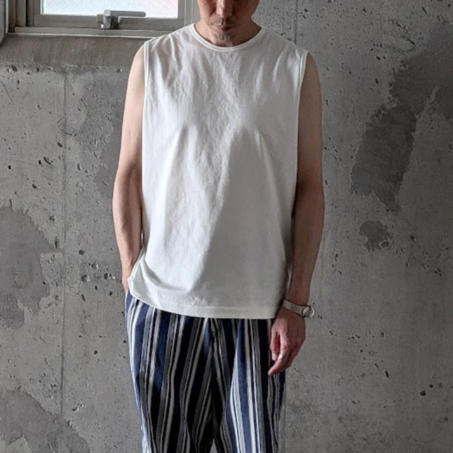 CURLY / CURLY& Co. (カーリー) 262-000623 [ ICE PACK SLEEVELESS TEE ] アイスパック スリーブレス Tシャツ  (WHITE)  (BLACK)