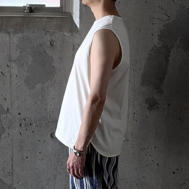 CURLY / CURLY& Co. (カーリー) 262-000623 [ ICE PACK SLEEVELESS TEE ] アイスパック スリーブレス Tシャツ  (WHITE)  (BLACK)