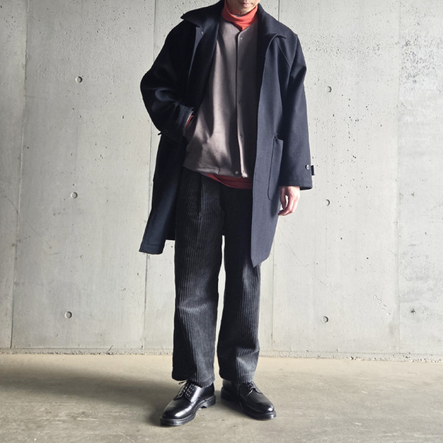 CURLY / CURLY&Co. (カーリー) 253-231012 [ KNIT SUEDE SNAP BUTTON CARDIE ] ダンボールスエード ニット スナップ カーディガン (MOCHA) (BLACK)