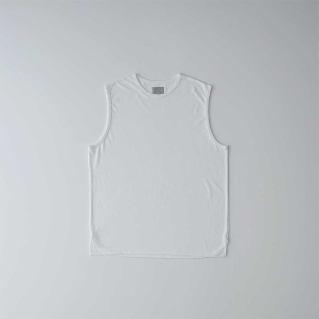 CURLY / CURLY& Co. (カーリー) 252-000423 [ MOIST BRIGHT SLEEVELESS TEE ] モイストブライト スリーブレス Tシャツ  (WHITE)  (BLACK)