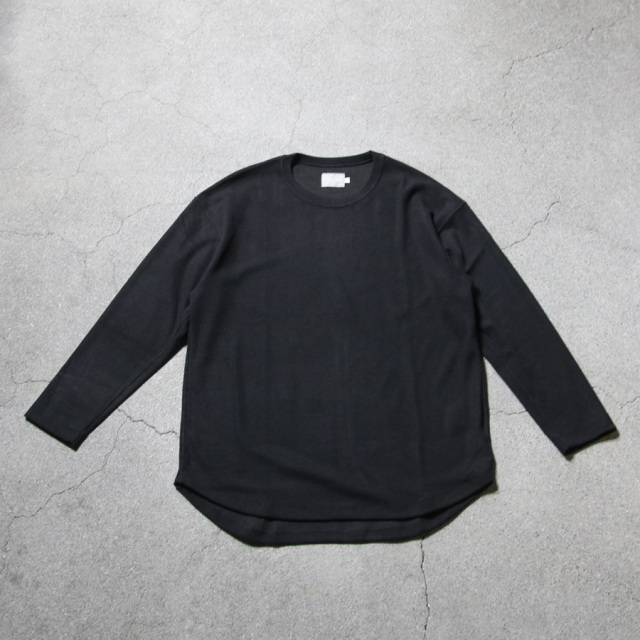 CURLY / CURLY& Co. (カーリー) 253-131014 [ PREMIEREWARM L/S TEE (crew-neck) ] プレミアウォームジャージー ロングスリーブ Tシャツ (クルーネック) (SAND) (DARK PURPLE) (BLACK) (CITRON)