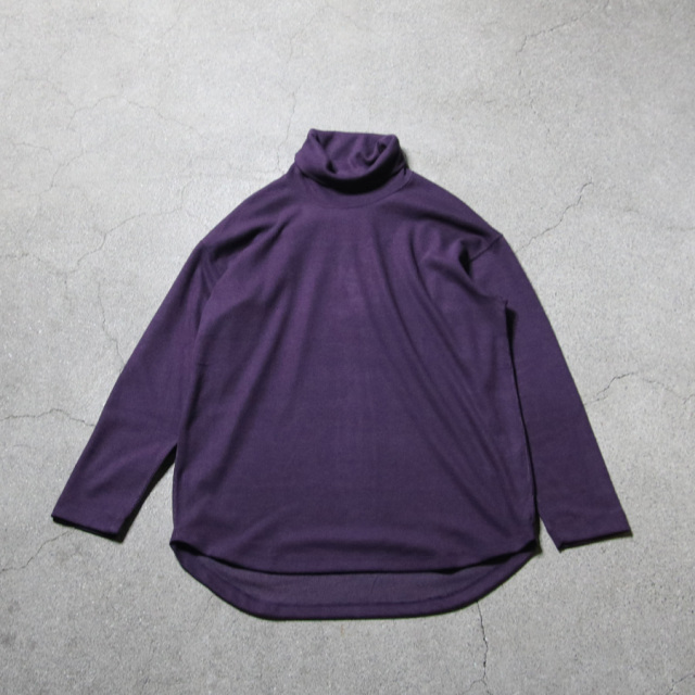 CURLY / CURLY& Co. (カーリー) 253-131113 [ PREMIEREWARM L/S TEE (turtle-neck) ] プレミアウォームジャージー ロングスリーブ Tシャツ (タートルネック) (SAND) (DARK PURPLE) (BLACK)