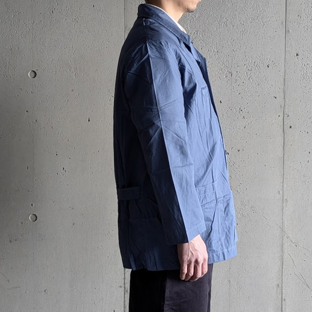 DEAD STOCK MILITARY (デッドストック ミリタリー) ITALIAN ARMY HOSPITAL WORK JACKET / イタリア軍 ホスピタル ワークジャケット / ミリタリーウエア コーディネート / 40代ファッションベーシック / 50代ファッションベーシック