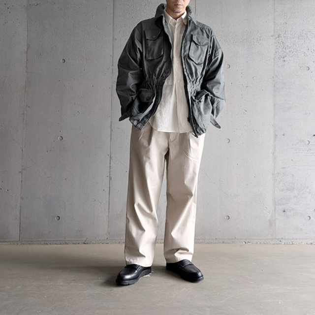 DEAD STOCK MILITARY (デッドストック ミリタリー) ITALIAN PRISON POLICE COMBAT JACKET (SAGE)
イタリア警察 コンバットジャケット / ミリタリーウエア　コーディネート / 40代ファッションベーシック / 50代ファッションベーシック