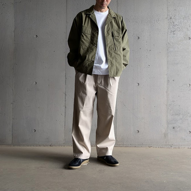 EEL PRODUCTS (イール プロダクツ) E-26101  [STORAGE JACKET/ストレージジャケット] 高密度コットン シャツジャケット (OLIVE)
