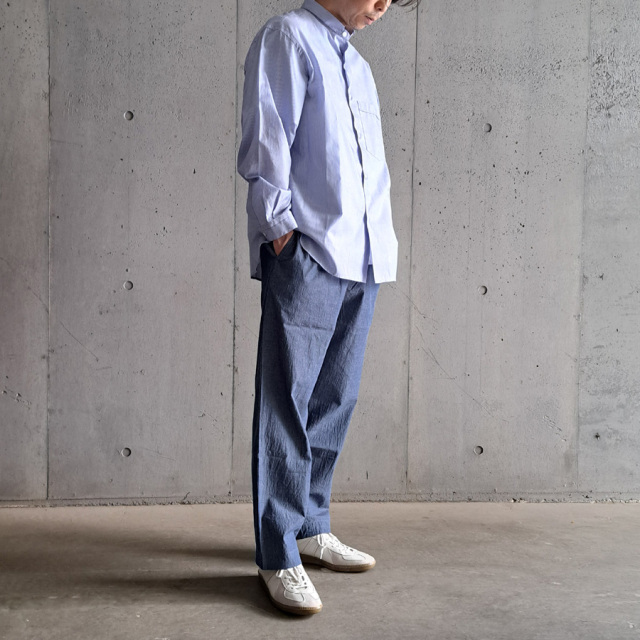 EEL PRODUCTS (イール プロダクツ) E-25204 [ COOK PANTS / クックパンツ ] コットン×リネン イージーパンツ (INDIGO)(CHARCOAL)