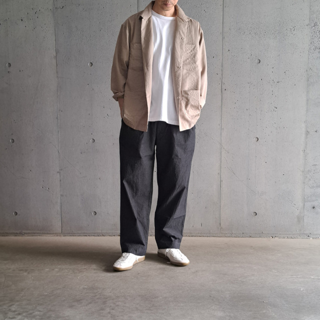 EEL PRODUCTS (イール プロダクツ) E-25204 [ COOK PANTS / クックパンツ ] コットン×リネン イージーパンツ (INDIGO)(CHARCOAL)