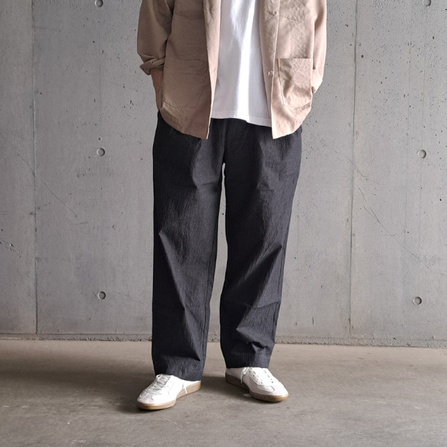 EEL PRODUCTS (イール プロダクツ) E-25204 [ COOK PANTS / クックパンツ ] コットン×リネン イージーパンツ (INDIGO)(CHARCOAL)