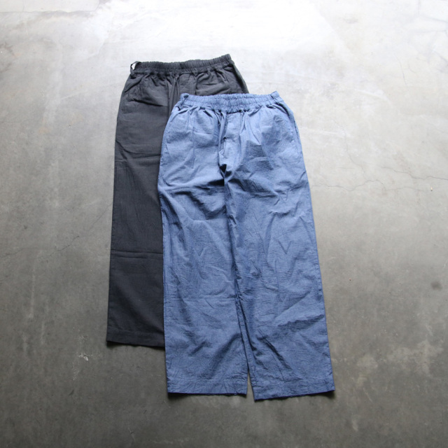 EEL PRODUCTS (イール プロダクツ) E-25204 [ COOK PANTS / クックパンツ ] コットン×リネン イージーパンツ (INDIGO)(CHARCOAL)