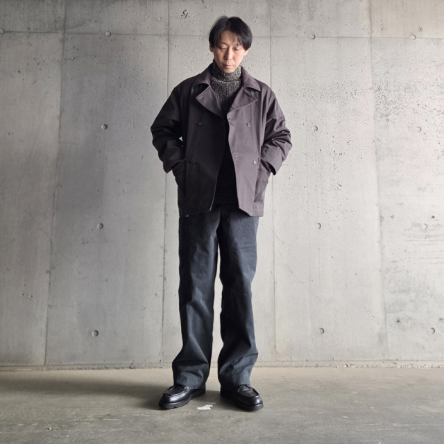 slopeslow (スロープスロー) 1253014-252SLP [ brushed yak / shetland wool TURTLE NECK SWEATER ] タートルネック セーター (BLACK CANDY)