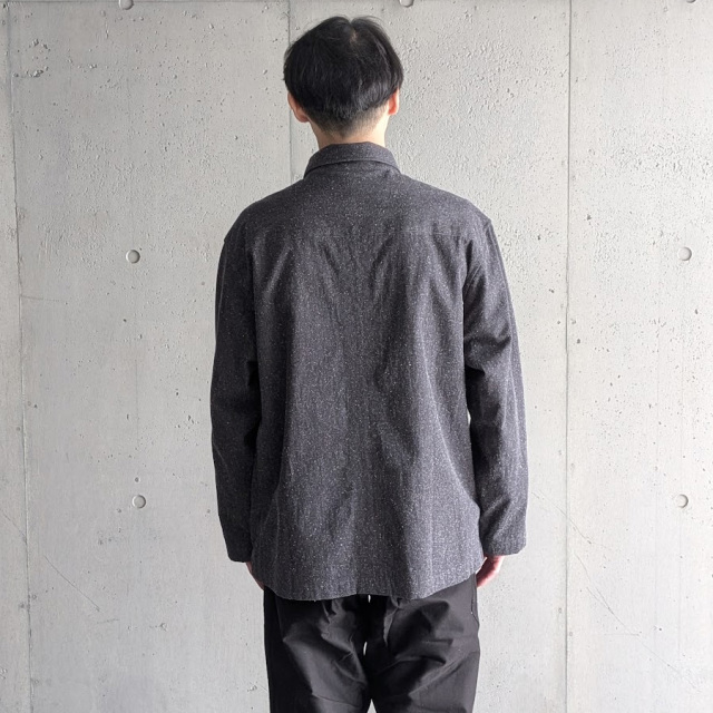 EEL PRODUCTS (イール プロダクツ) E-26463  [GALLOP JACKET / ギャロップジャケット] シルクネップシャツジャケット (BLACK)