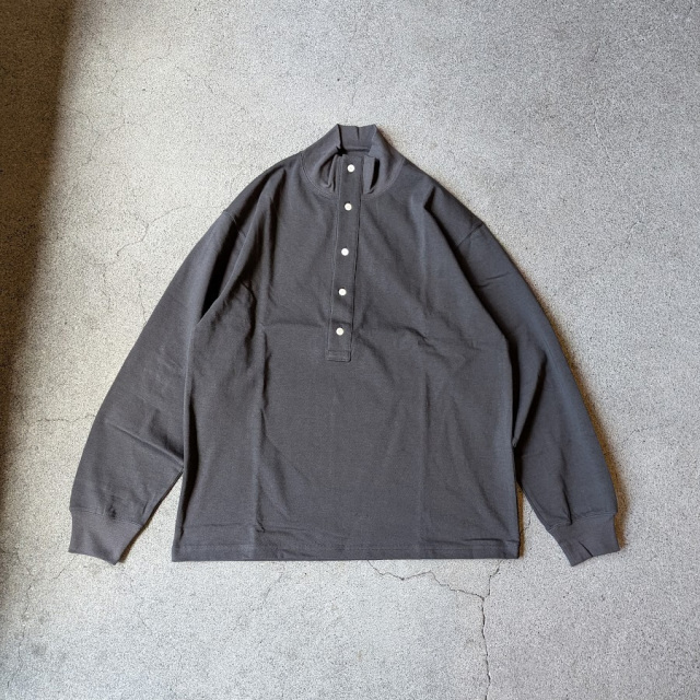EEL PRODUCTS (イール プロダクツ) E-26564  [Mont Blanc Henley/モンブランヘンリー] ハイネックカットソー (GREEN) (CHARCOAL)