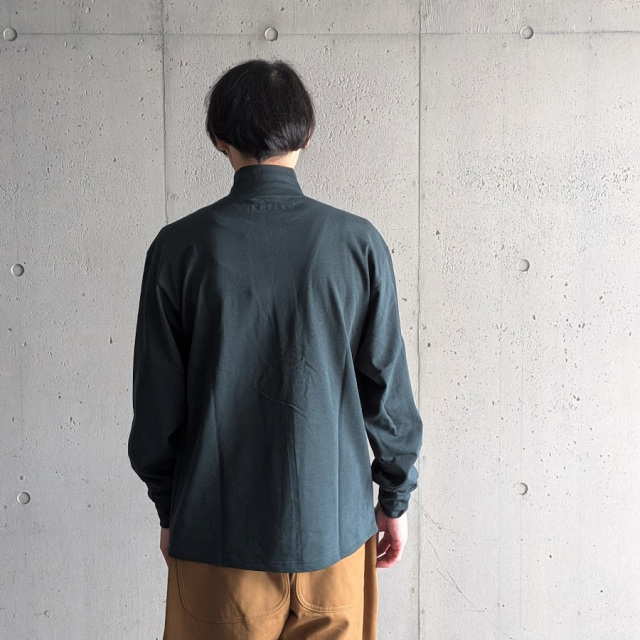 EEL PRODUCTS (イール プロダクツ) E-26564  [Mont Blanc Henley/モンブランヘンリー] ハイネックカットソー (GREEN) (CHARCOAL)