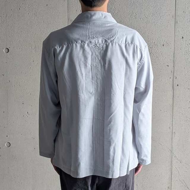 EEL PRODUCTS (イール プロダクツ) E-26409 [ MARCHING SHIRTS / マーチングシャツ]  オープンカラーシャツジャケット (SAX)