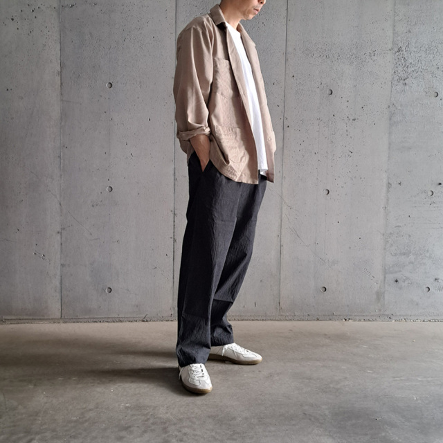 EEL PRODUCTS (イール プロダクツ) E-25102 [ MARCHING SHIRTS / マーチングシャツ]  オープンカラーシャツジャケット (BEIGE)