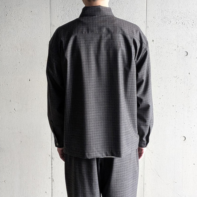 EEL PRODUCTS (イール プロダクツ) E-26100  [PIANO JACKET/ピアノジャケット] サマーウール ブルゾン (BROWN/BLACK)