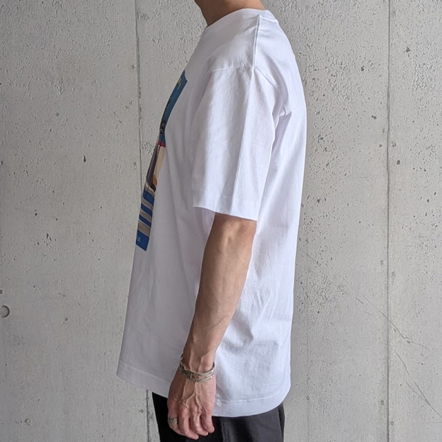 FAUX (フォー) / ATELIER AMELOT (アトリエ・アメロ) [FAUX AIR FRANCE FRENCH RIVIERA]  [SWISS AIR] クルーネックプリントTシャツ (WHITE)