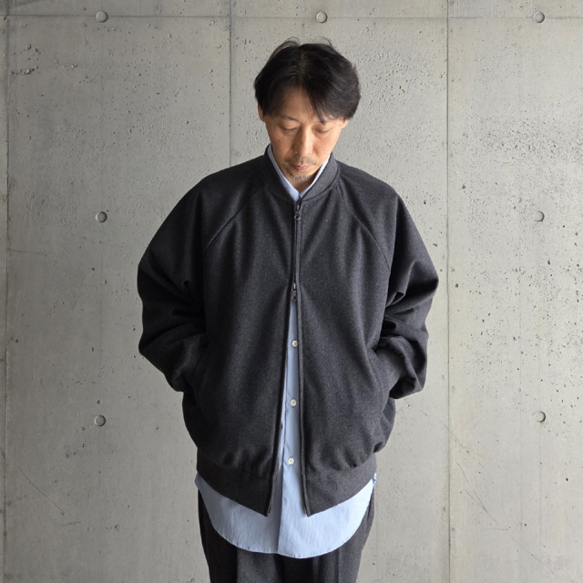 FLISTFIA(フリストフィア) FW02016 [ BOMBER JACKET ] ボンバージャケット  (DARK CHARCOAL) 