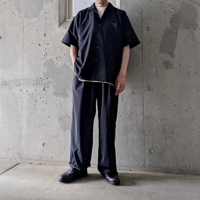 FLISTFIA(フリストフィア) RL01016 [Loose Fit Easy Trousers] ルーズフィットイージートラウザーズ  (ModernNavy) (GreyishBlue)