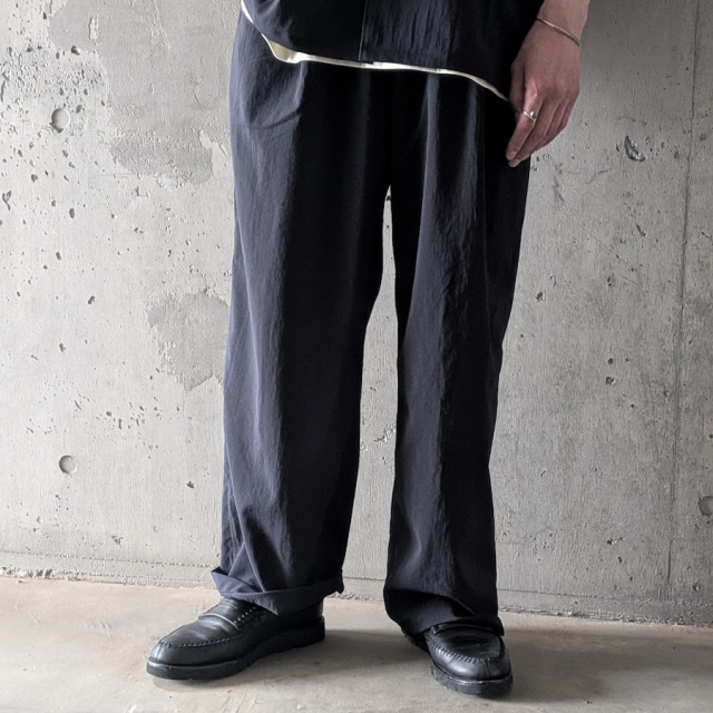 FLISTFIA(フリストフィア) RL01016 [Loose Fit Easy Trousers] ルーズフィットイージートラウザーズ  (ModernNavy) (GreyishBlue)