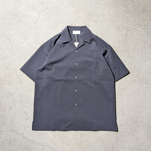 FLISTFIA(フリストフィア) OS03016 [ Open Collar Short Sleeve Shirts ] オープンカラーS/S シャツ (ModernNavy) (GreyishBlue) 