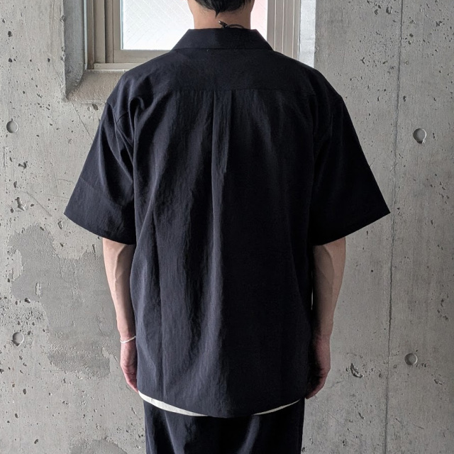 FLISTFIA(フリストフィア) OS03016 [ Open Collar Short Sleeve Shirts ] オープンカラーS/S シャツ (ModernNavy) (GreyishBlue) 