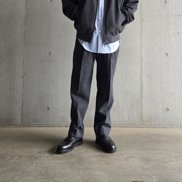 FLISTFIA(フリストフィア) WR11016 [TUCK WIDE TROUSERS] タックワイドトラウザーズ  (DARK CHARCOAL)
