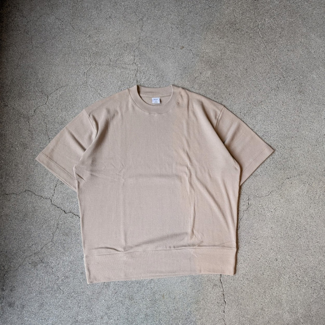 GICIPI ( ジチピ ) 2603P / TONNO（トーンノ）/ クルーネック リラックスフィット Tシャツ (Bianco/WHITE) (Nero/BLACK)(Pergamena/GREIGE) 